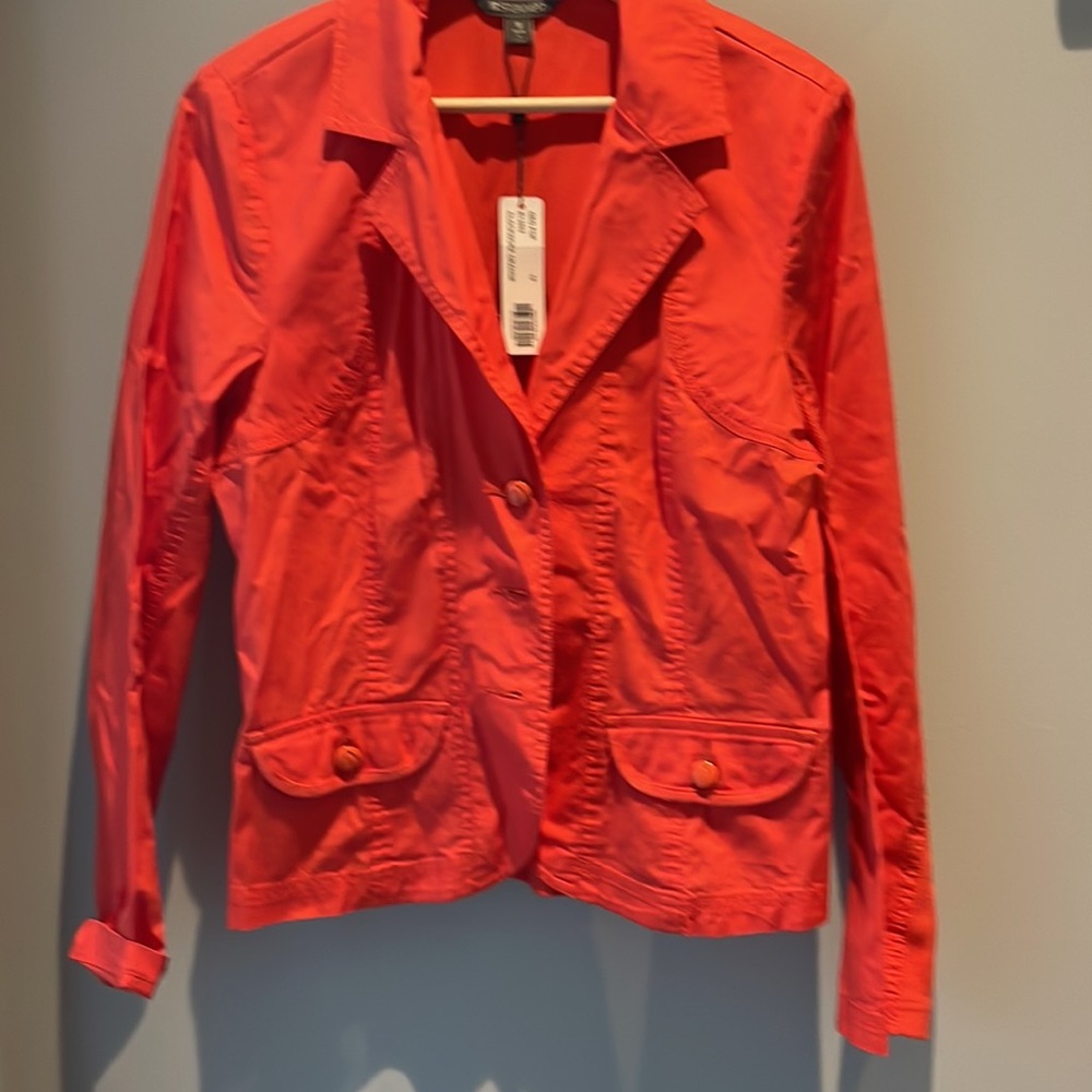 Cotton/spandex blazer
